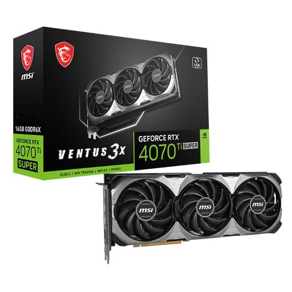 фото Видеокарта geforce rtx 4070 ti super 16g ventus 3x msi