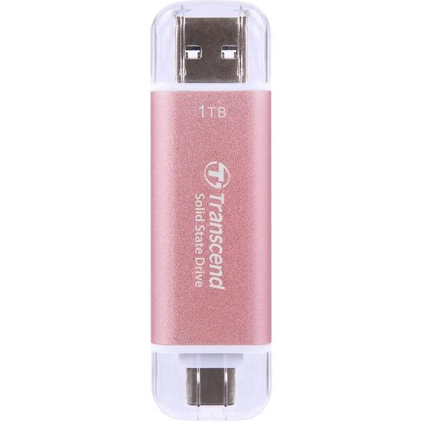 фото Внешний жесткий диск ts1tesd310p 1тb pink transcend