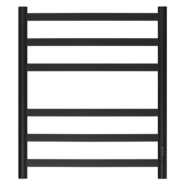 фото Полотенцесушитель электрический антея п6 500x600 мм, диммер справа, черный (pn17856b) point