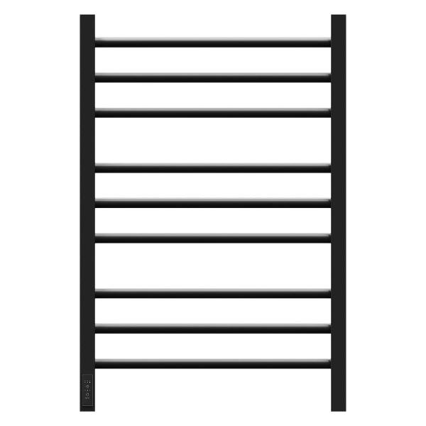 фото Полотенцесушитель электрический roselite п9 500x780 мм, диммер слева, черный (pnrs758b) point