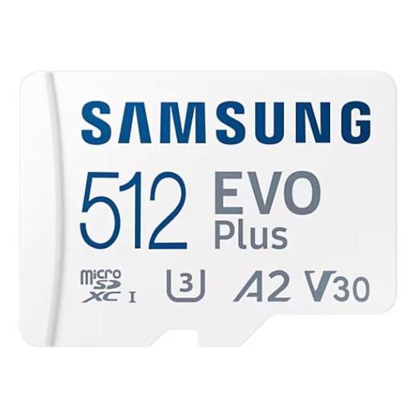 фото Карта памяти evo plus microsdxc 512gb uhs-1 u3 a2 v30, с адаптером samsung