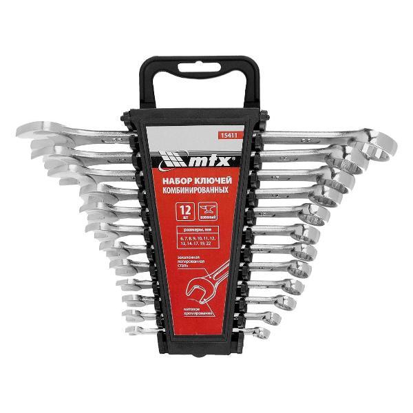 фото Набор комбинированных ключей 6-22 мм, 12 шт (15411) mtx