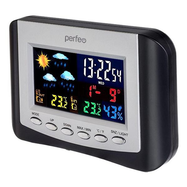 Метеостанция Perfeo Сolor+, черная (PF_B4653 )