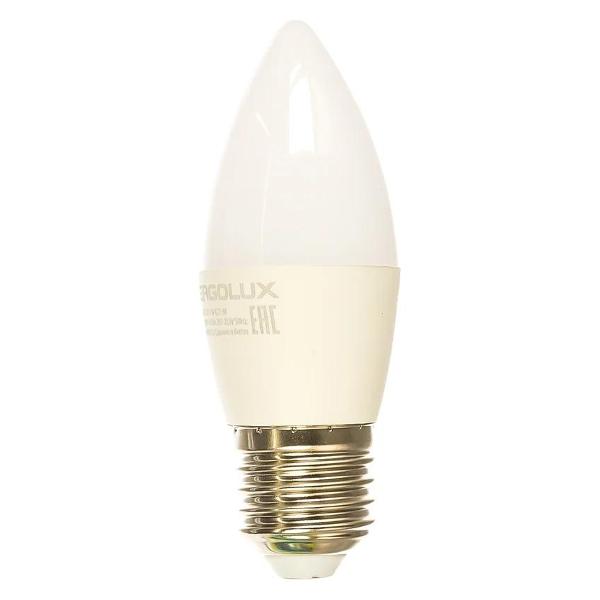 фото Светодиодные лампы "свеча" 7вт e27 4500k 172-265в, 10 шт (led-c35-7w-e27-4k) ergolux