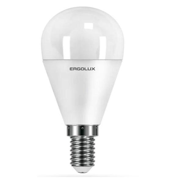фото Светодиодные лампы "шар" 9вт e14 4500k 172-265в, 10 шт (led-g45-9w-e14-4k) ergolux