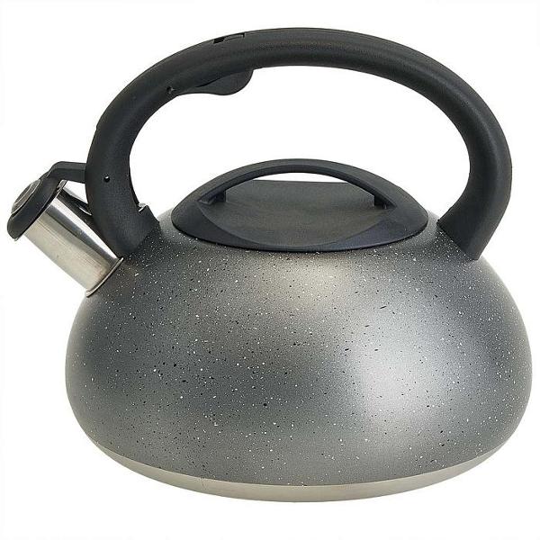 фото Чайник со свистком ak-540, 3 л grey alpenkok
