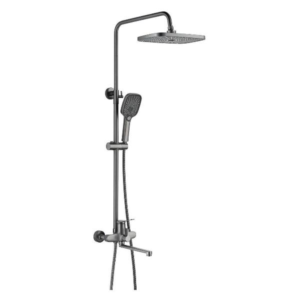 фото Душевая система s6826t, оружейная сталь shevanik