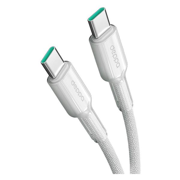фото Кабель joy usb-a/usb-c, 66 вт, 1 м, белый (72567) deppa
