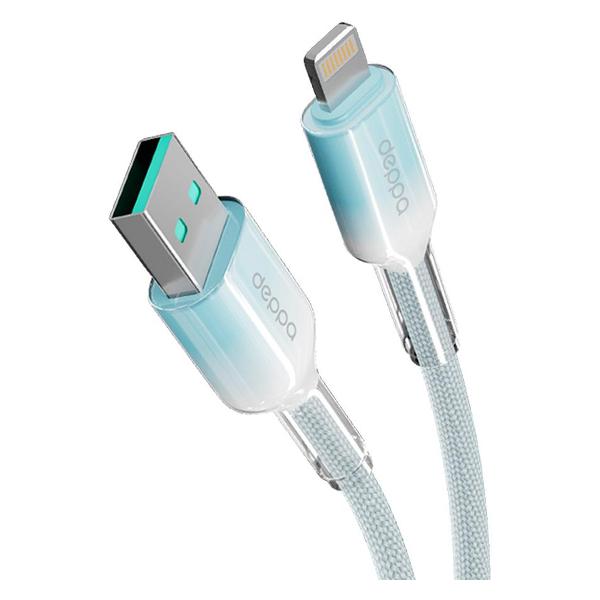 фото Кабель joy usb-a/lightning, 3 a, 1 м, белый (72582) deppa