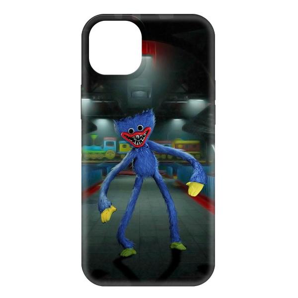 фото Чехол soft case "хаги ваги: мини-хаги" для iphone 15 plus, черный (477466) krutoff