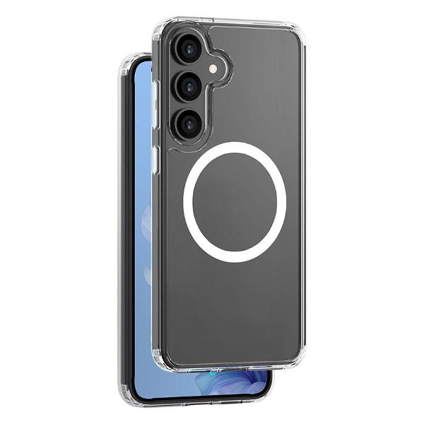 фото Чехол silk frost magsafe для samsung galaxy s25, черный матовый (84263) deppa