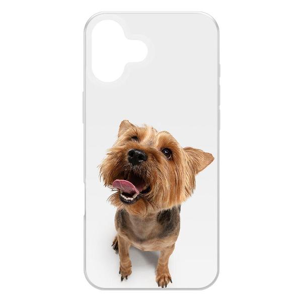фото Чехол clear case "нос" для iphone 16 plus (573427) krutoff