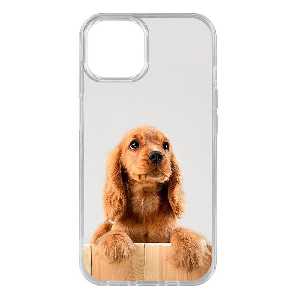 фото Чехол clear case "белый шпиц" для iphone 15 (475974) krutoff