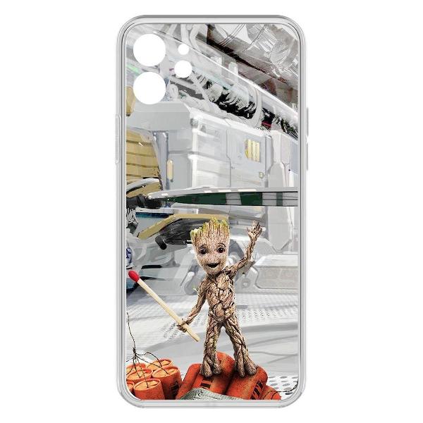 фото Чехол clear case "мортал комбат: саб зиро" для iphone 12, с защитой камеры (465801) krutoff