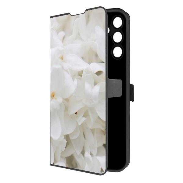 фото Чехол eco book "губы паттерн 2" для samsung galaxy a55 5g (a556), черный (524515) krutoff