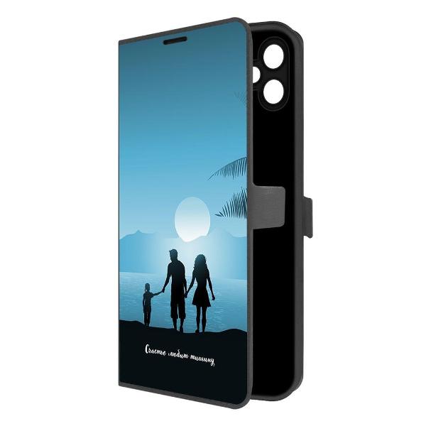 фото Чехол eco book "сердце из тюльпанов" для samsung galaxy a05, черный (500646) krutoff