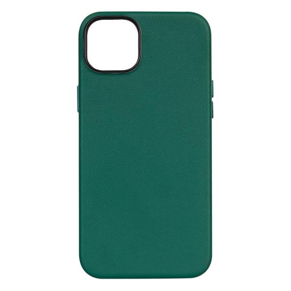 фото Чехол new line, кожаный, с защитой камеры, с magsafe для apple iphone 15, коричневый leather co