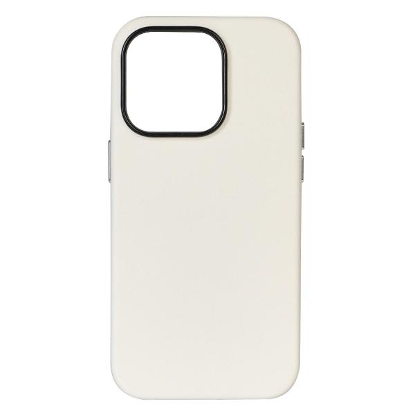 фото Чехол new line, кожаный, с защитой камеры для apple iphone 15 titanium grey leather co