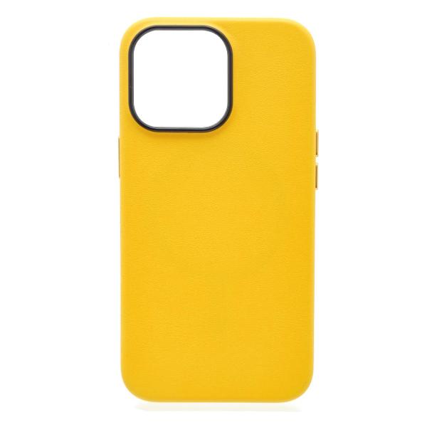 фото Чехол new line, кожаный, с защитой камеры для apple iphone 15 pro, зелёный leather co