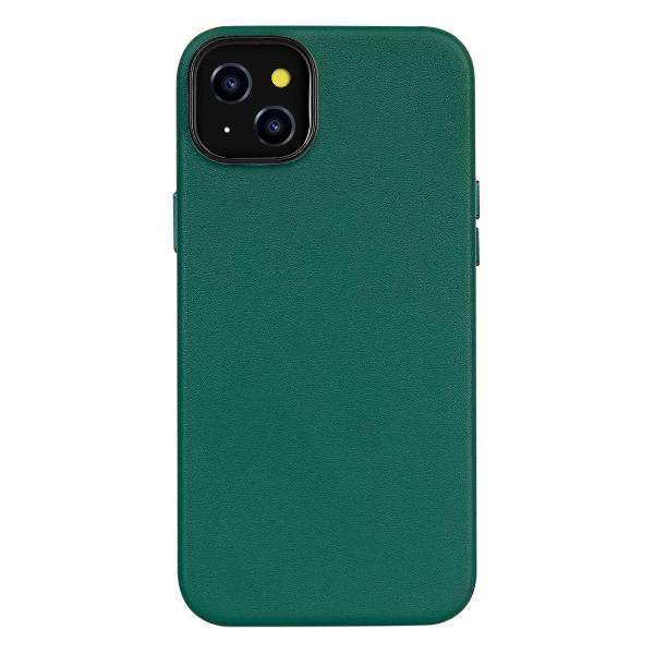 фото Чехол кожаный для iphone 16, с защитой камеры, красный leather co