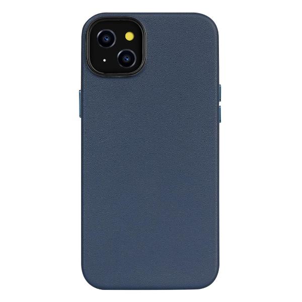 фото Чехол кожаный, с magsafe для iphone 16, магнитный, с защитой камеры, серый leather co