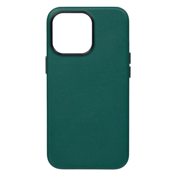 фото Чехол artificial для iphone 16 pro max, матовая поверхность soft touch, коричневый leather co