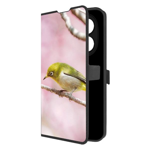 фото Чехол eco book "цветочный паттерн 4" для xiaomi redmi note 14 pro 4g, черный (595212) krutoff