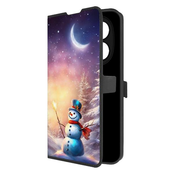 фото Чехол eco book "облачно" для xiaomi redmi note 14 pro 4g, черный (595201) krutoff