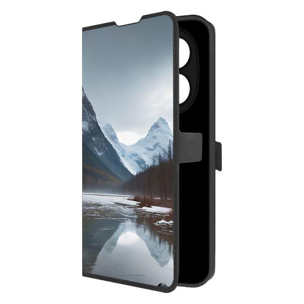 фото Чехол eco book "шторм" для xiaomi redmi note 14 pro 4g, черный (595195) krutoff