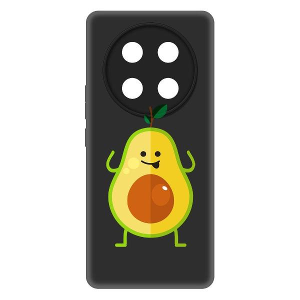 фото Чехол soft case "половинка у него" для honor x60 pro, черный (581895) krutoff