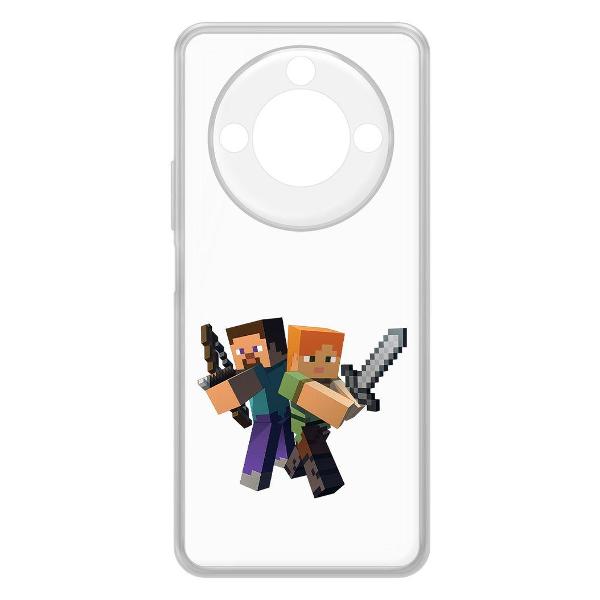 фото Чехол clear case minecraft: дракон края для honor x9c smart (584117) krutoff