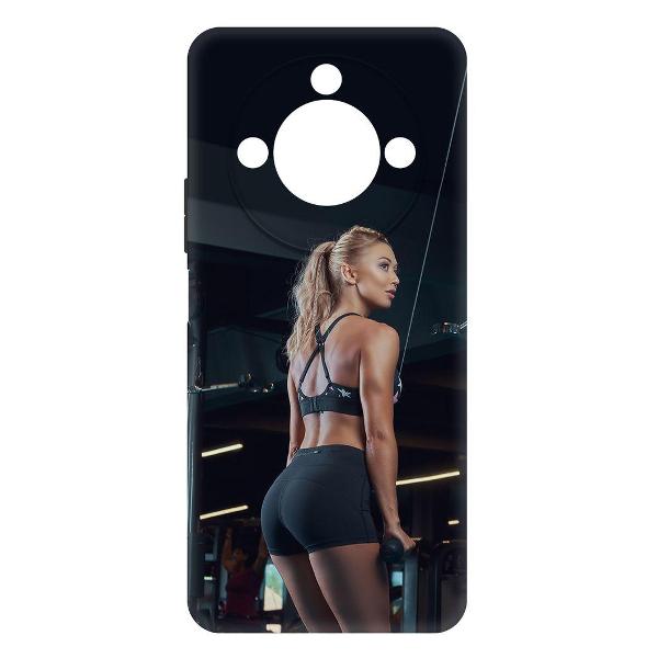 фото Чехол soft case "женственность" для honor x9c smart, черный (585408) krutoff