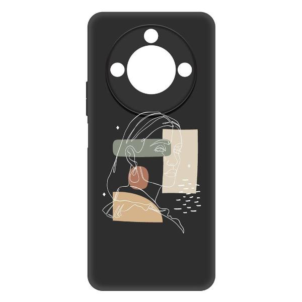 фото Чехол soft case "чувственность" для honor x9c smart, черный (585404) krutoff