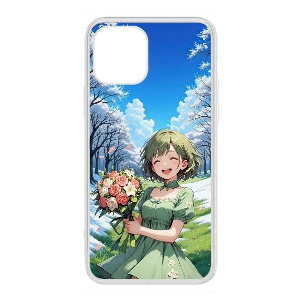 фото Чехол clear case "аниме: весна" для iphone 13 pro (598063) krutoff