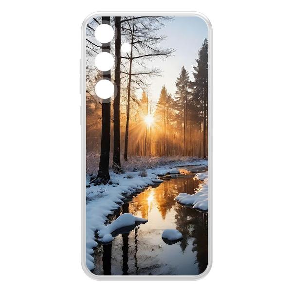 фото Чехол clear case "весна в лесу" для samsung galaxy s24+ (598458) krutoff