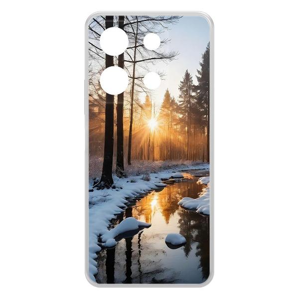 фото Чехол clear case "весна в лесу" для infinix note 40 pro 5g (598009) krutoff