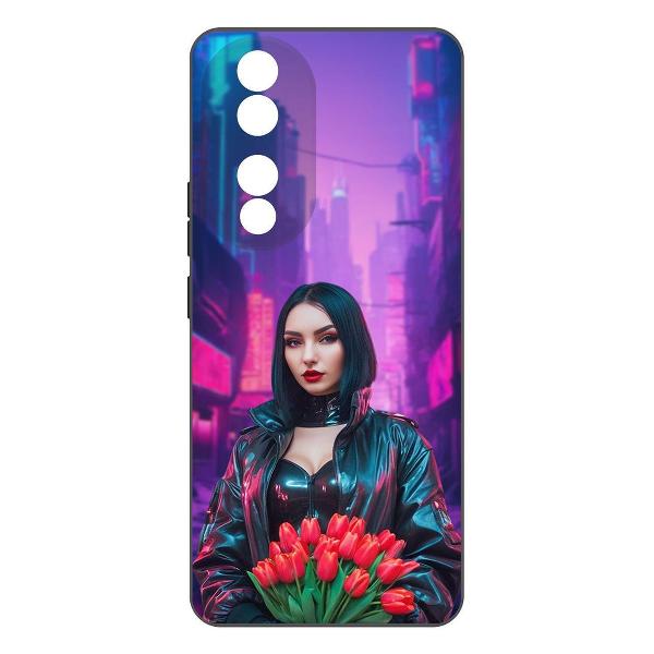 фото Чехол soft case "киберпанк: весна" для honor x8b, черный (598973) krutoff