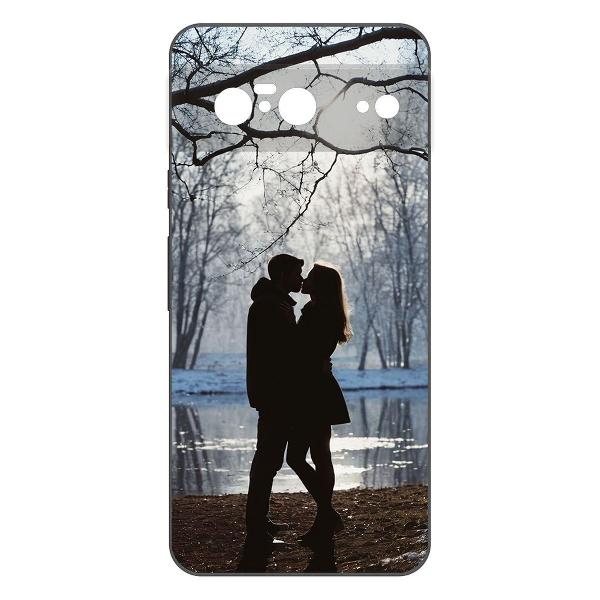 фото Чехол soft case "любовь ранней весной" для honor x6a, черный (598944) krutoff