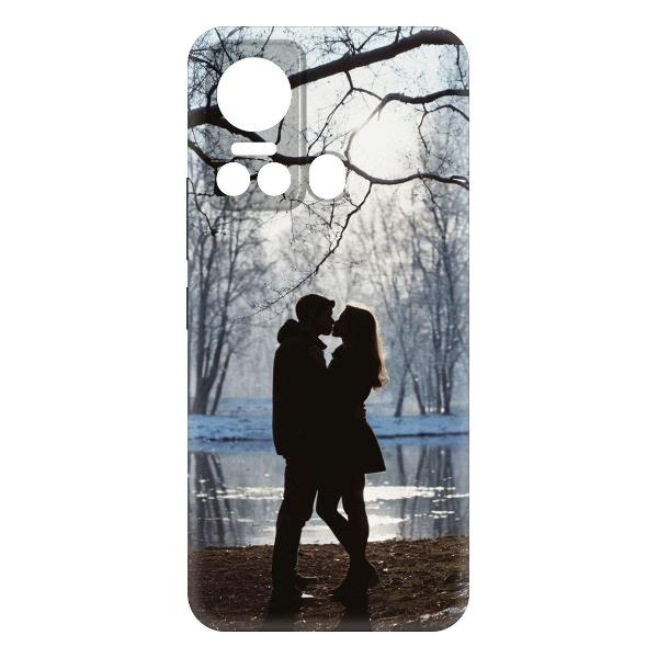 фото Чехол soft case "любовь ранней весной" для oppo a78 4g, черный (599347) krutoff