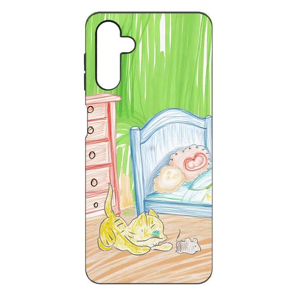 фото Чехол soft case "ночной сторож" для samsung galaxy a05, черный (604726) krutoff