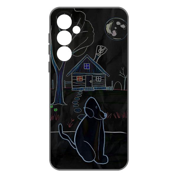 фото Чехол soft case "майнкрафт" для samsung galaxy s23 fe, черный (604814) krutoff