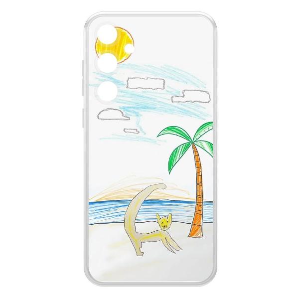 фото Чехол clear case "мурка" для samsung galaxy a55 5g (a556) (603647) krutoff