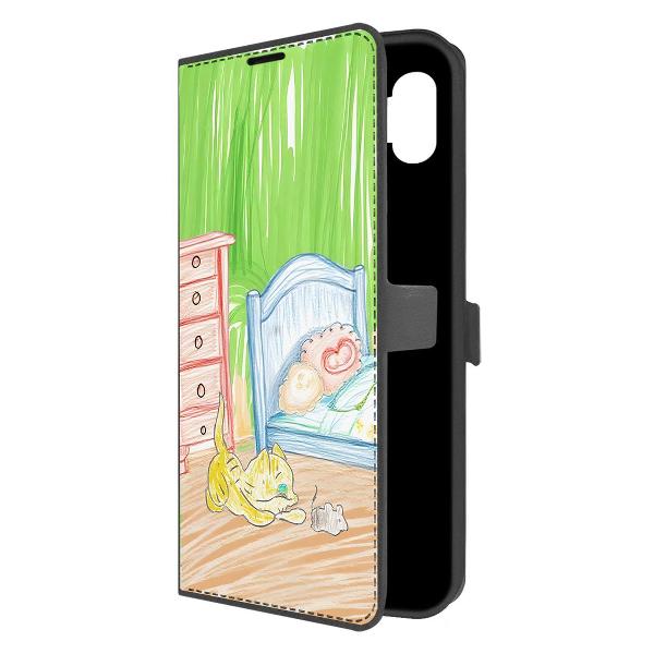 фото Чехол eco book "монстрогруш" для samsung galaxy a04e (a042), черный (606010) krutoff