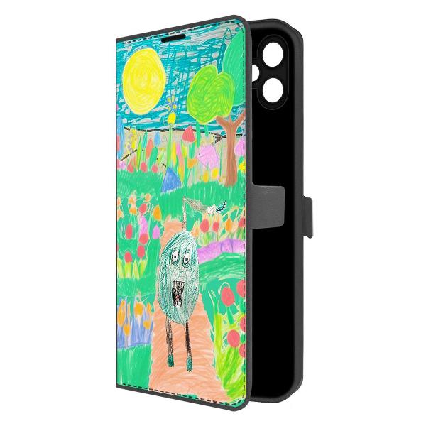 фото Чехол eco book "король рамбутан" для samsung galaxy a05, черный (606030) krutoff