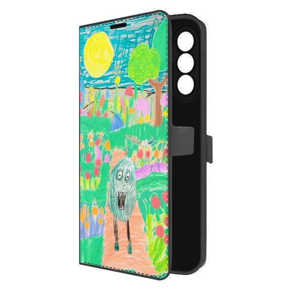 фото Чехол eco book "покемон" для samsung galaxy a56 5g (a566), черный (606180) krutoff