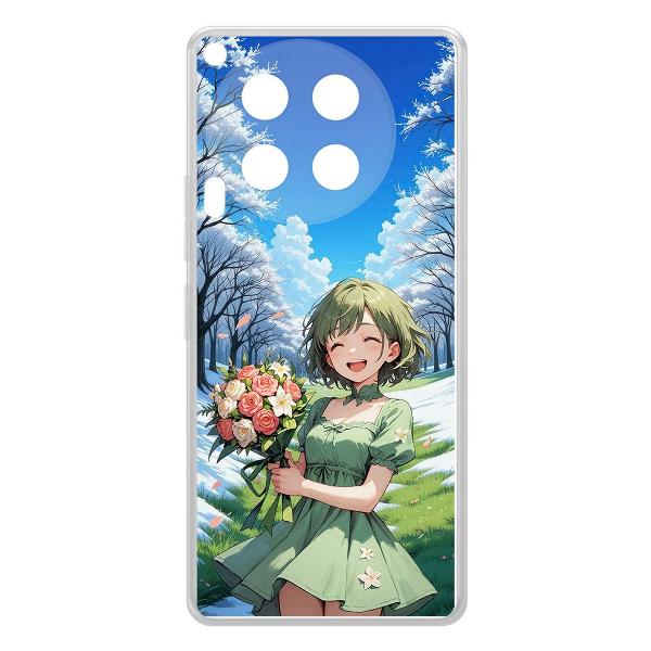 фото Чехол clear case "аниме: весна" для tecno camon 30 pro 5g (598524) krutoff