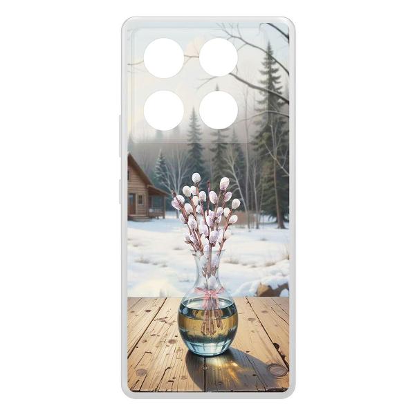 фото Чехол clear case "верба" для infinix hot 30 (597936) krutoff
