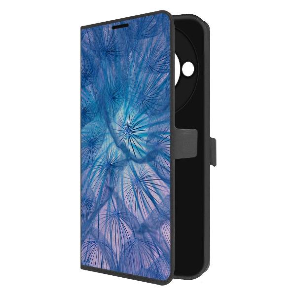 фото Чехол eco book "розы паттерн" для honor x9c smart, черный (586481) krutoff