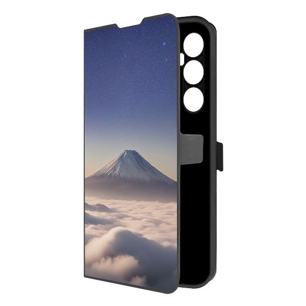 фото Чехол eco book "японская белоглазка" для realme c65, черный (553360) krutoff