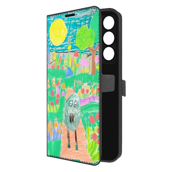 фото Чехол eco book "ночной сторож" для realme c75, черный (605949) krutoff